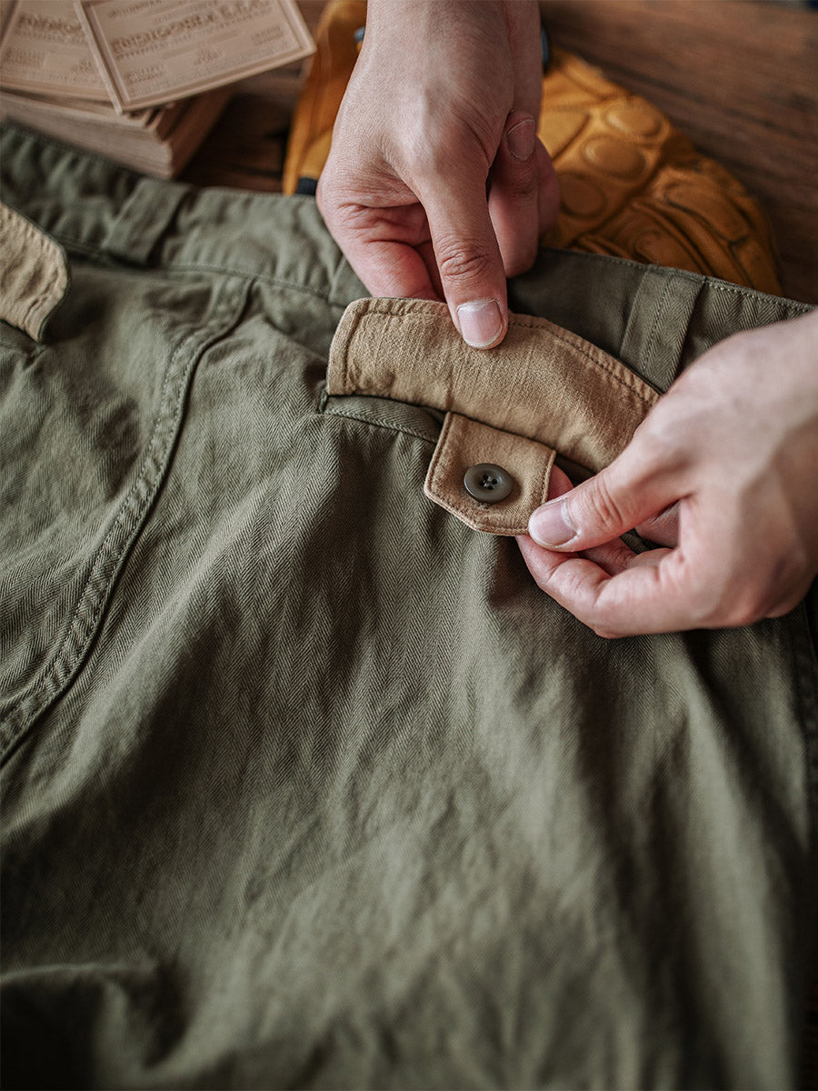 Reproduction French Army M-47 Herringbone Twill Trousers
