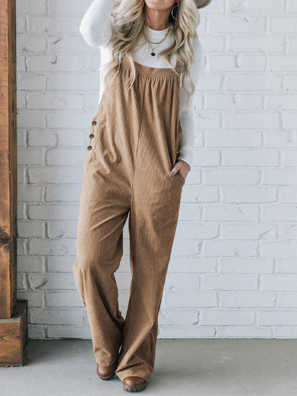 Bequemer Cordoverall für Damen in lockerer Passform