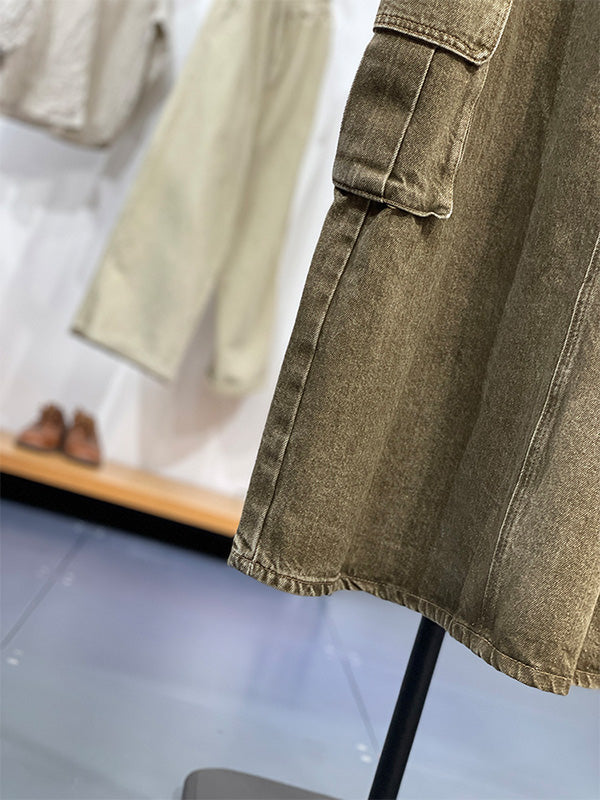 Latzkleid mit Cargotasche