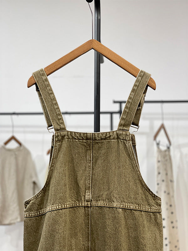 Latzkleid mit Cargotasche