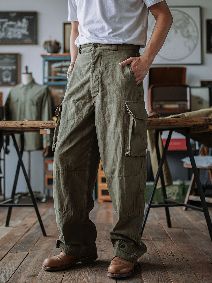 Reproduction French Army M-47 Herringbone Twill Trousers