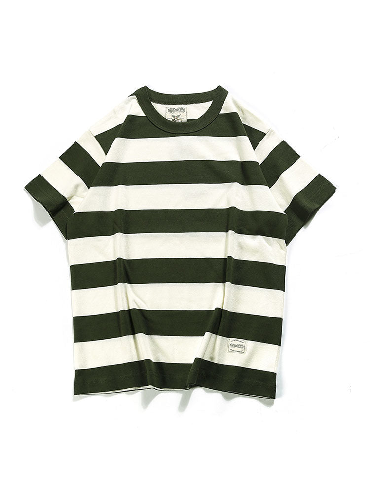 Gestreiftes Herren-T-Shirt mit Rundhalsausschnitt