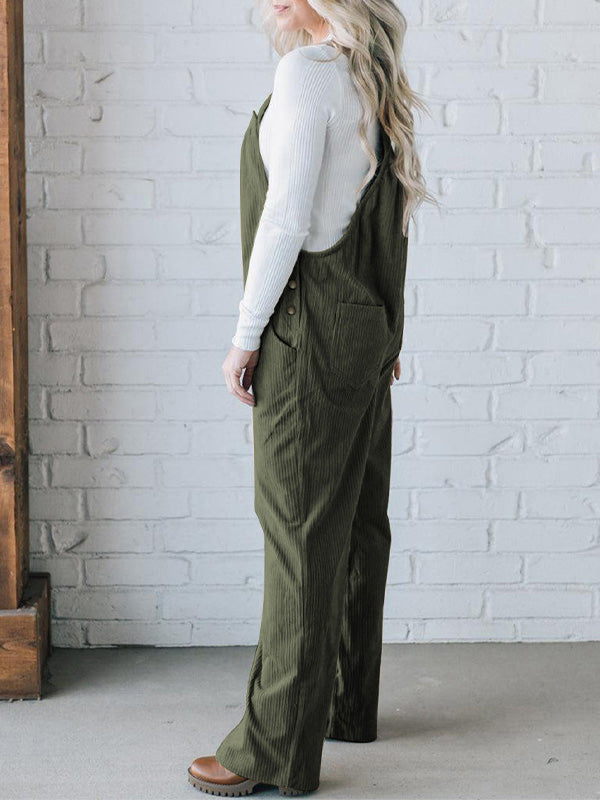 Bequemer Cordoverall für Damen in lockerer Passform