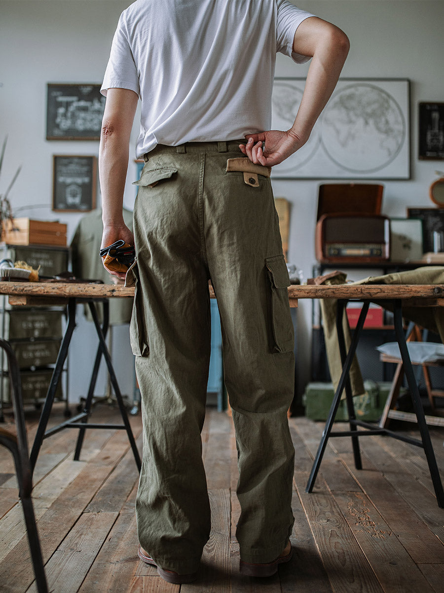 Reproduction French Army M-47 Herringbone Twill Trousers