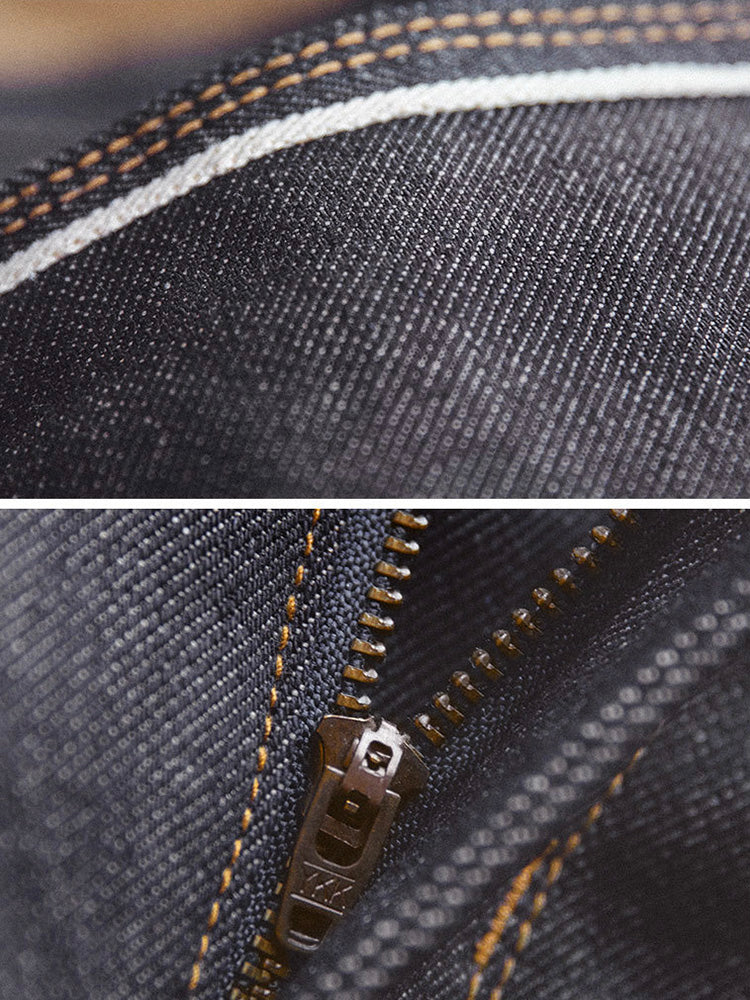 Herren-Jeans im amerikanischen Retro-Stil aus Raw Denim