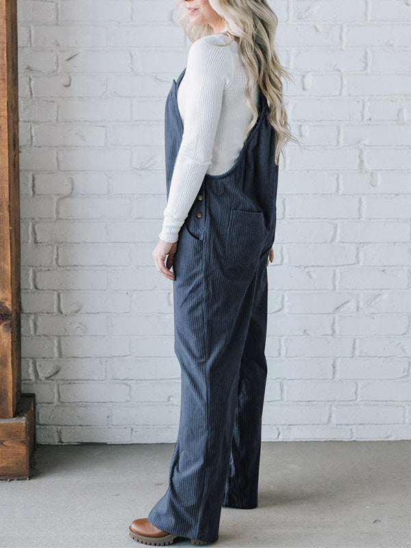 Bequemer Cordoverall für Damen in lockerer Passform