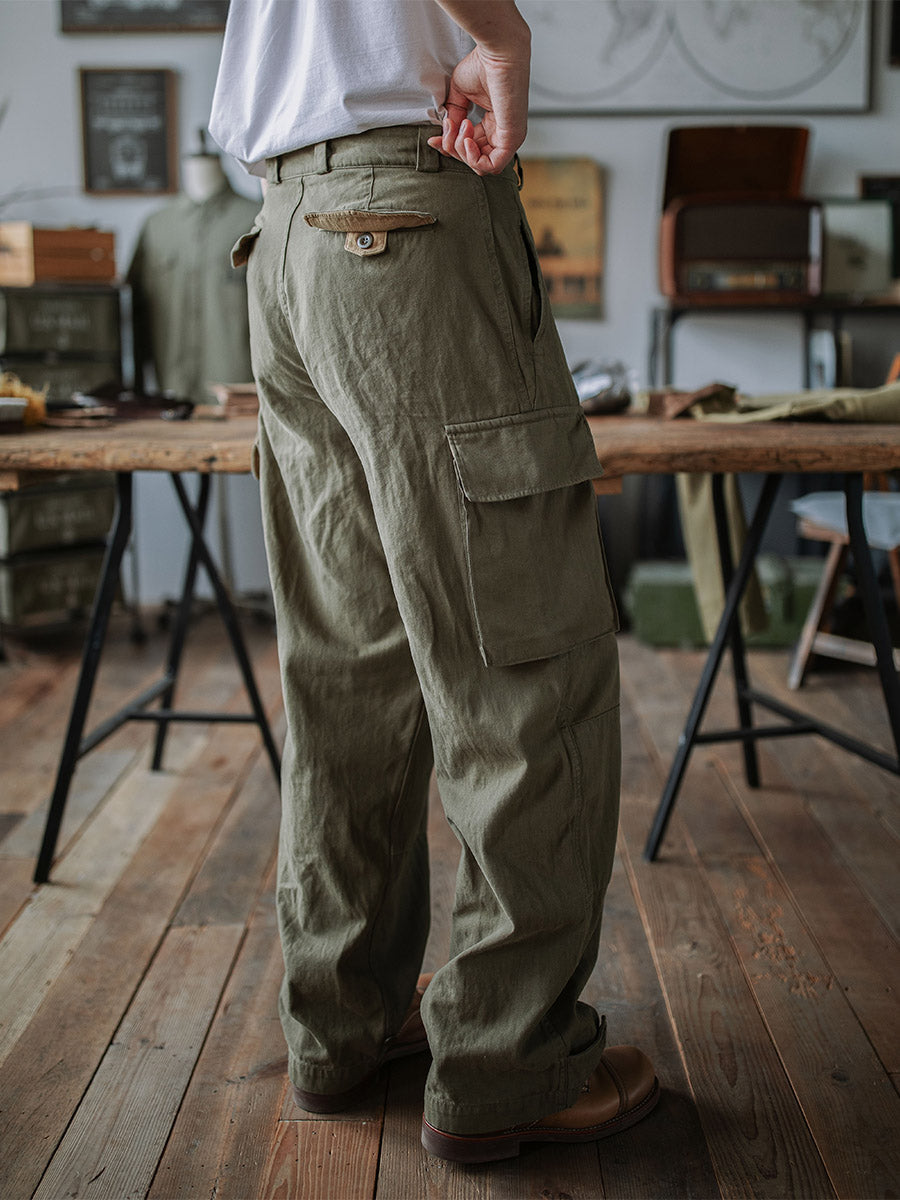 Reproduction French Army M-47 Herringbone Twill Trousers