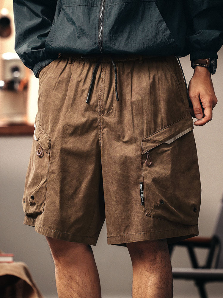 Pantalones cortos cargo casuales para hombre, ideales para senderismo y actividades al aire libre
