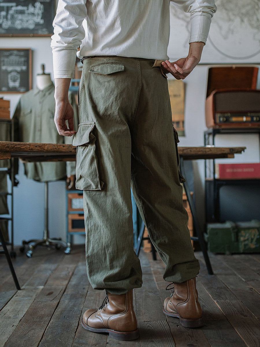 Reproduction French Army M-47 Herringbone Twill Trousers