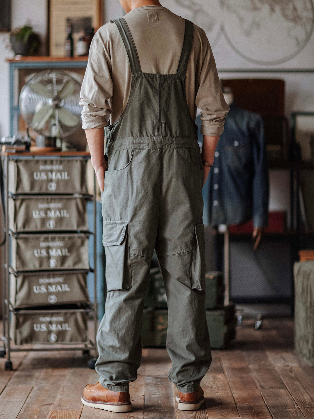 Cargo-Latzhose aus Canvas für Herren