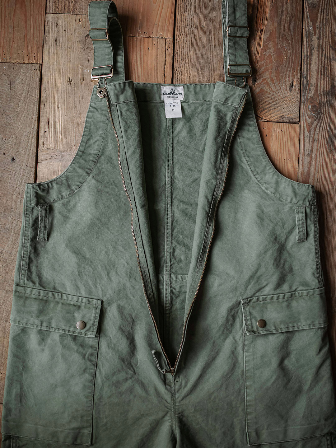 Men's Front Zipper Overalls