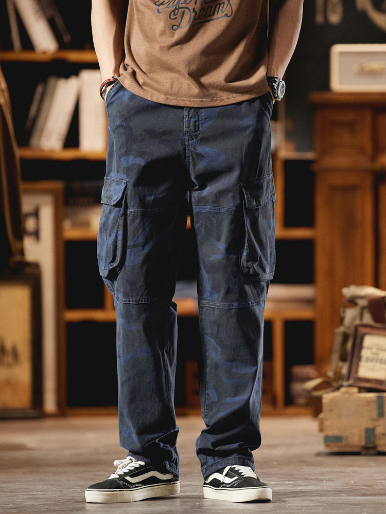 Pantalon cargo camouflage pour homme d'inspiration American Vintage