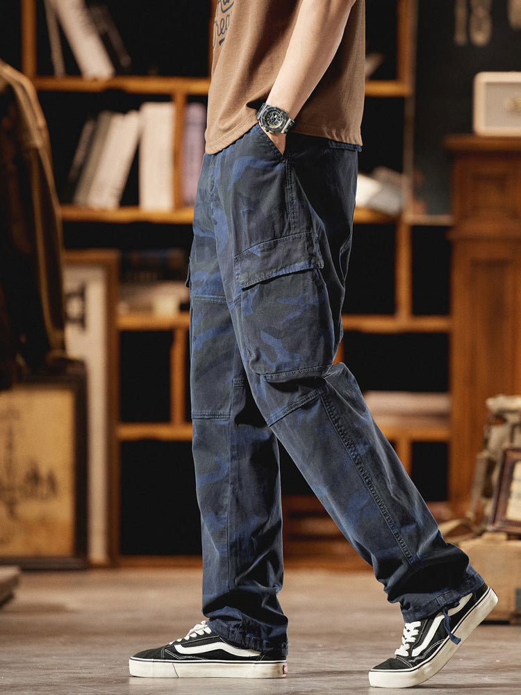 Pantalon cargo camouflage pour homme d'inspiration American Vintage