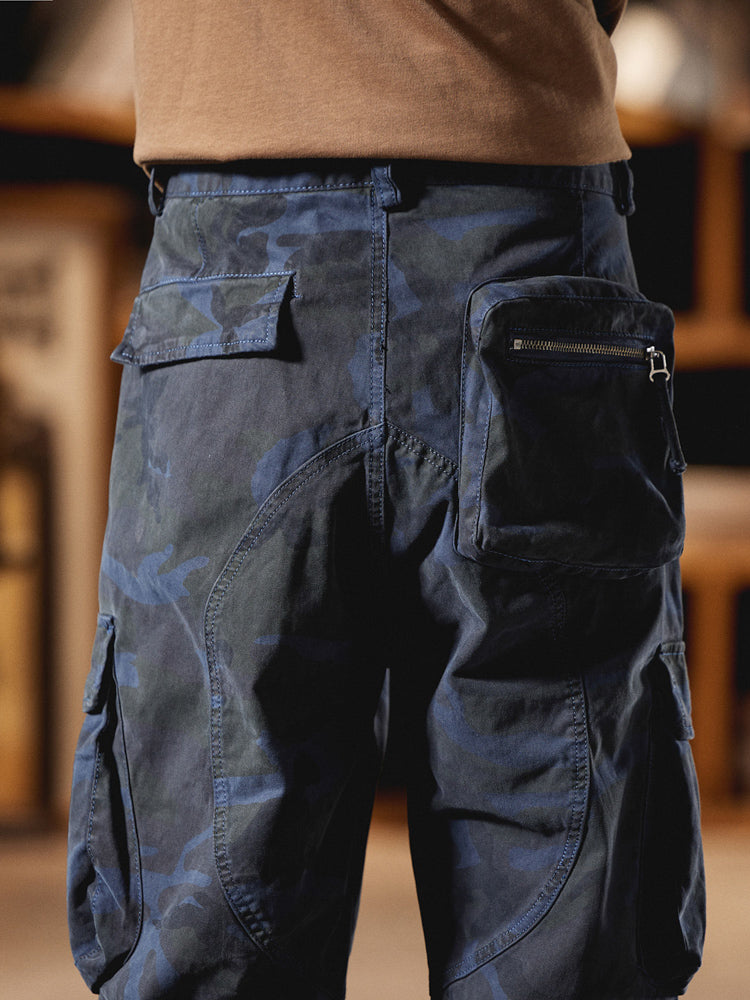 Pantalon cargo camouflage pour homme d'inspiration American Vintage