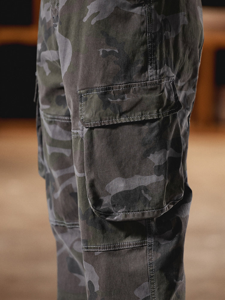 Pantalon cargo camouflage pour homme d'inspiration American Vintage