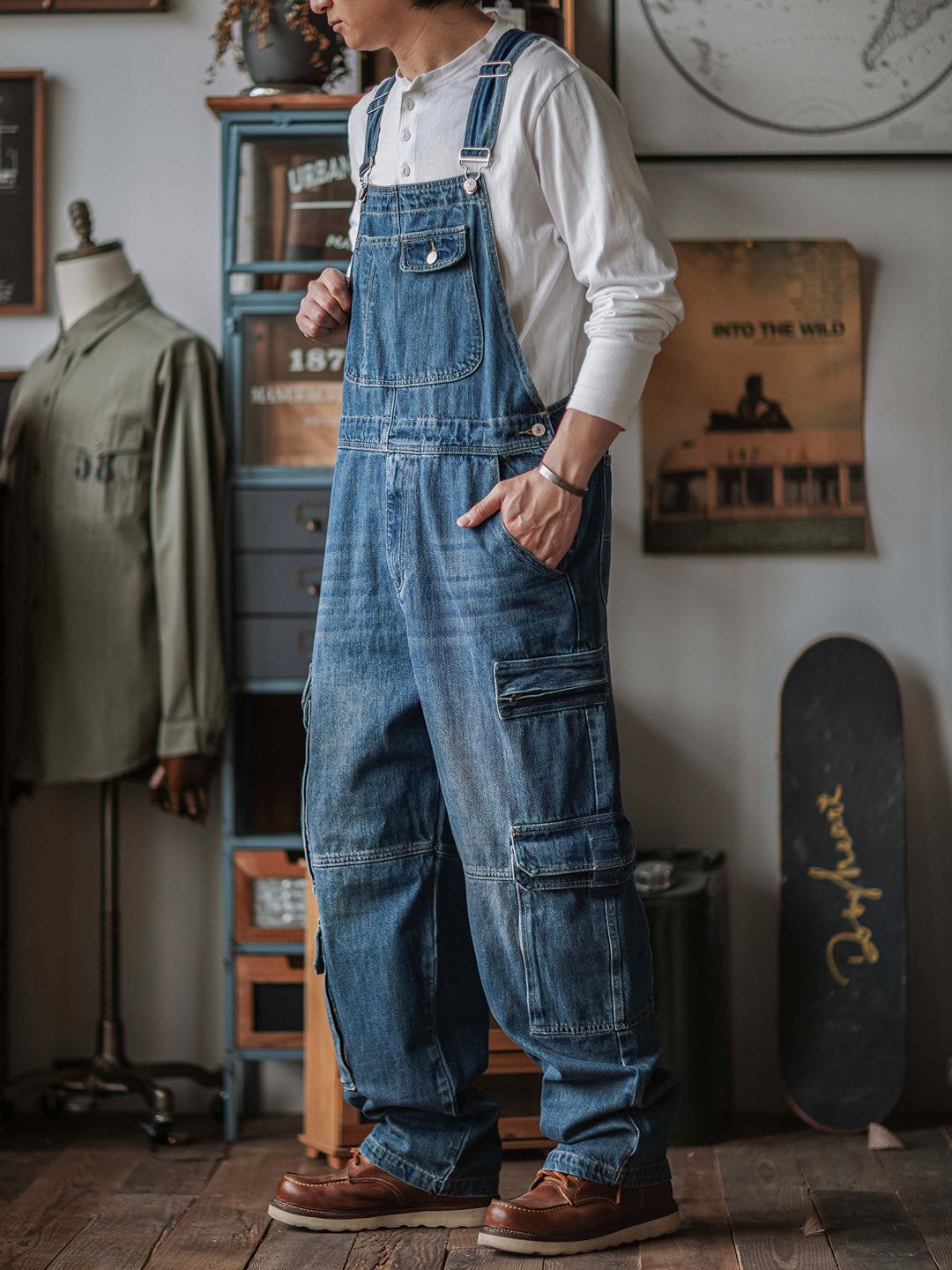 Carpenter Denim Overalls