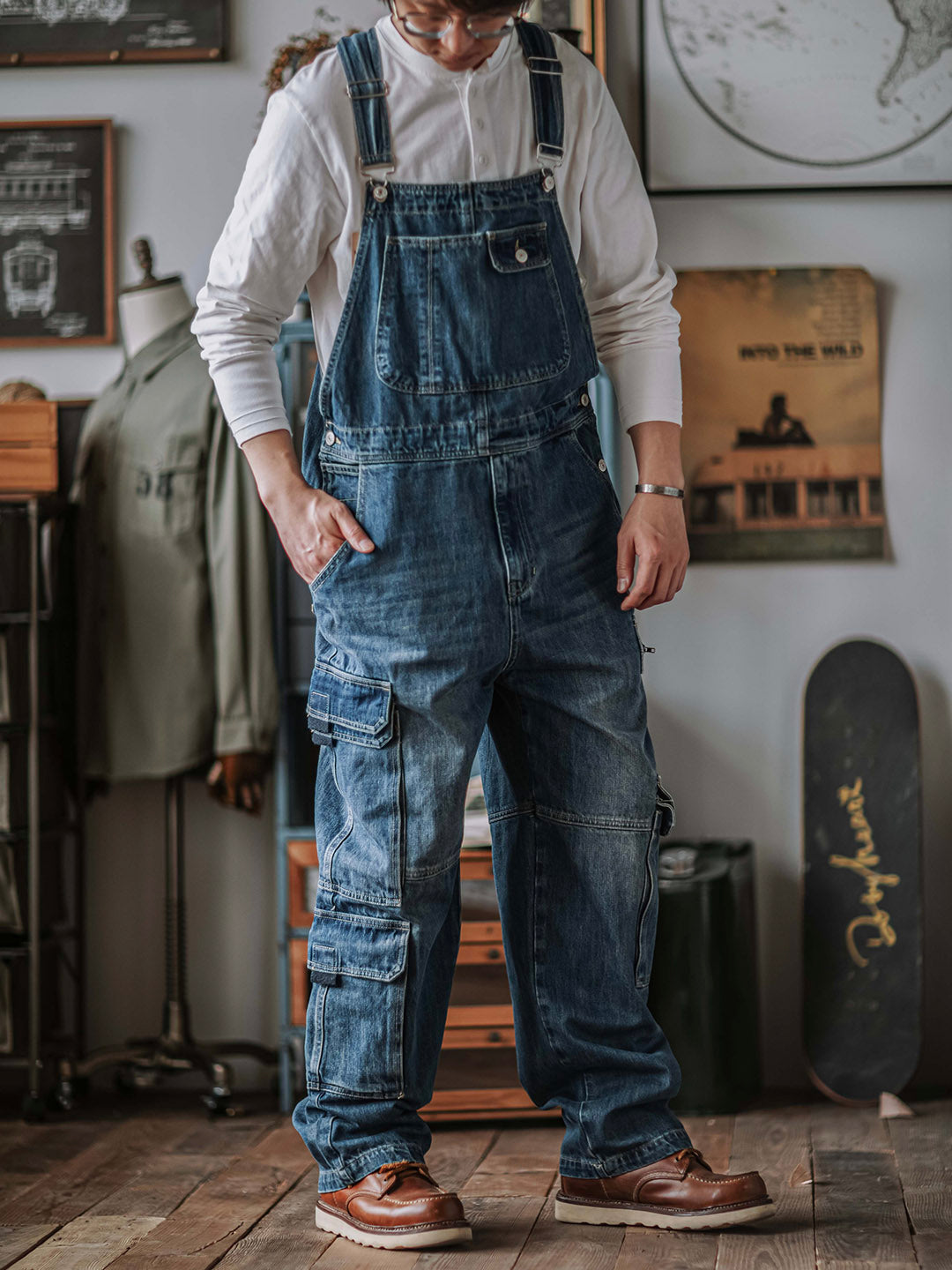 Carpenter Denim Overalls