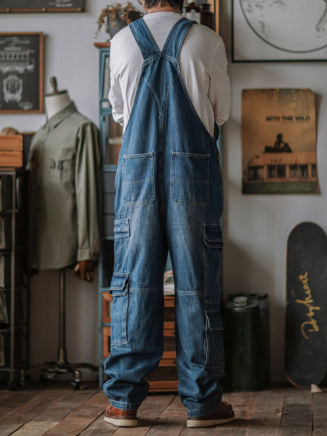 Carpenter Denim Overalls
