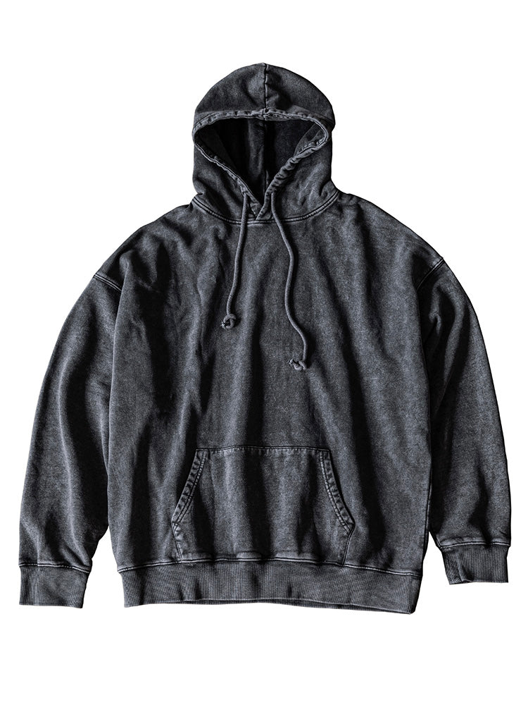 Sweat à capuche surdimensionné délavé pour homme