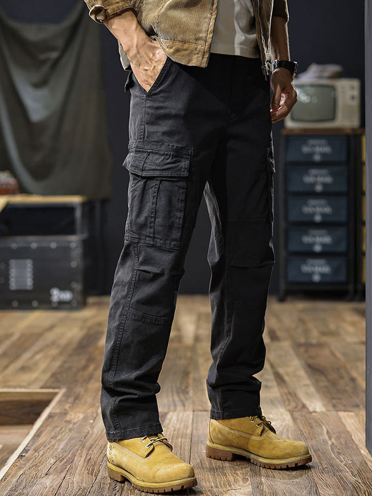 Herren Straight‑Fit Cargohose mit Mehreren Taschen