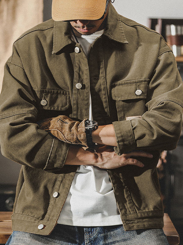 Amerikanische Cargojacke im Vintage-Stil für Herren