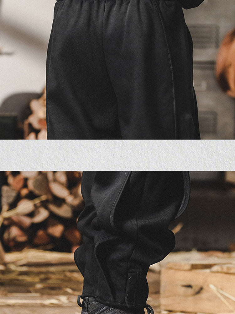 Pantalon de jogging pour homme avec détails boutonnés et taille confortable