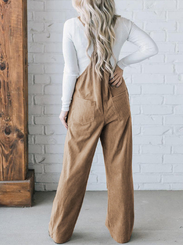 Bequemer Cordoverall für Damen in lockerer Passform
