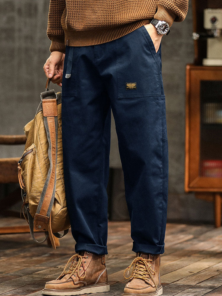 Pantalones Utilitarios Casuales de Inspiración Vintage para Hombre