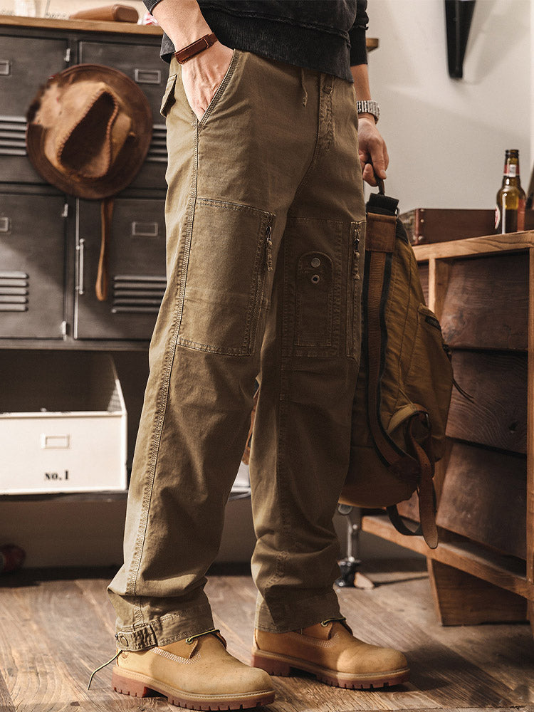 Herren Cargohose im Vintage-Stil, Weites Bein