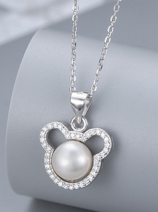 Collar con colgante de perla en plata S925