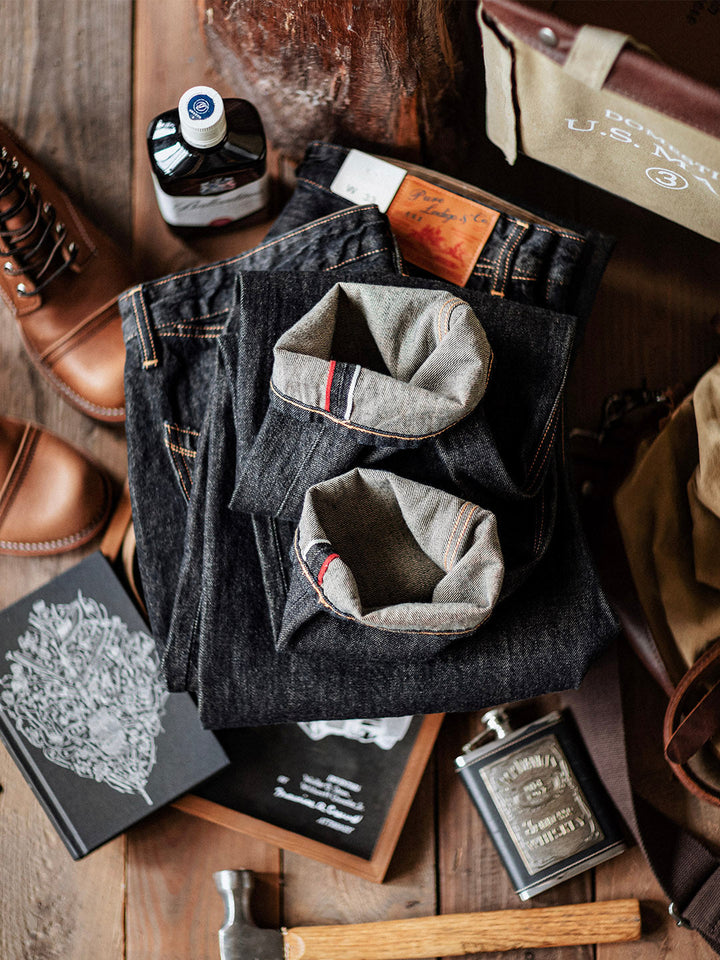 Jeans de Mezclilla con Orillo Índigo de 14 oz