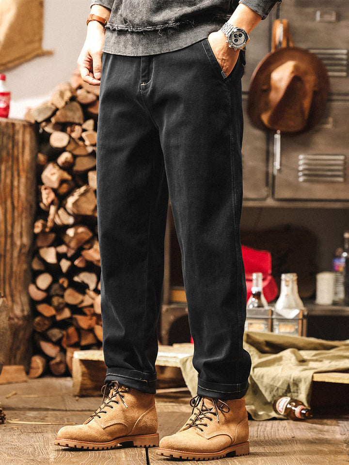 Herren entspannte Gerade Hose