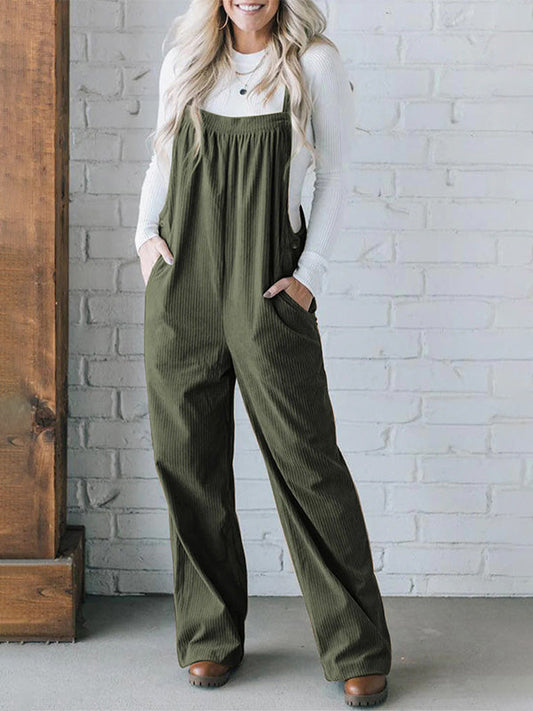 Bequemer Cordoverall für Damen in lockerer Passform