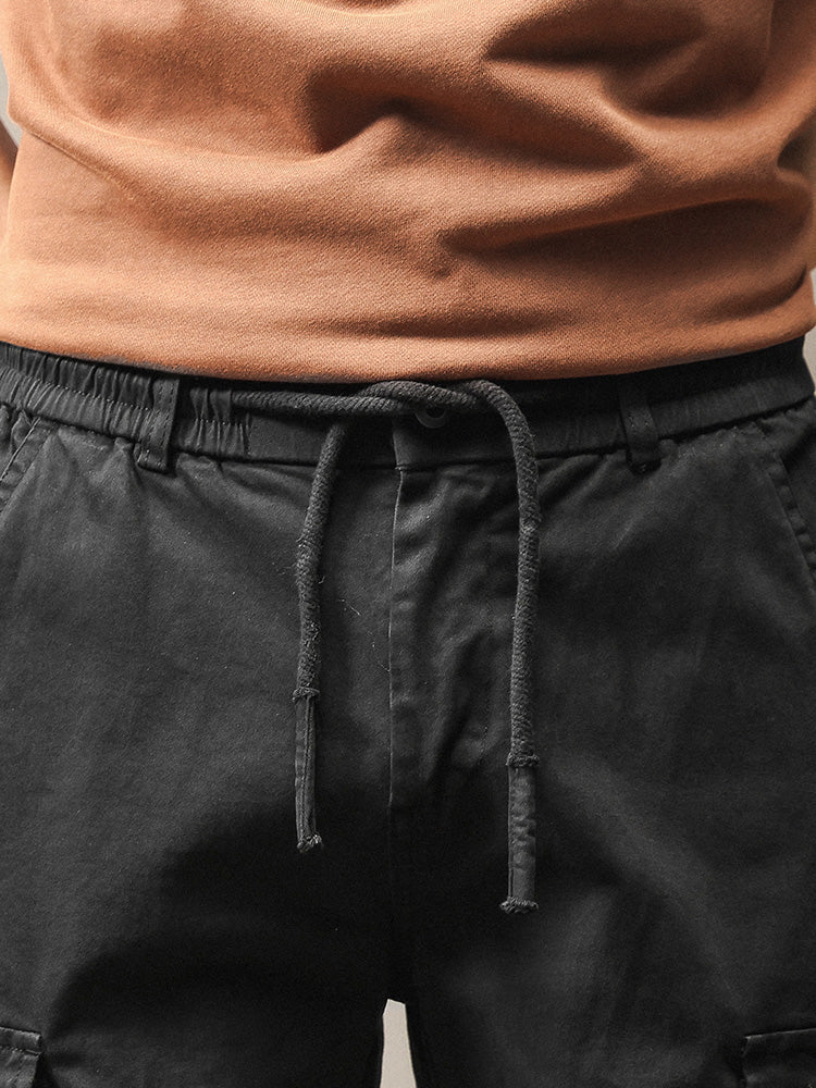 Men's Vintage-Inspired Multi‑Pocket Stretch Cargo Jogger Pants