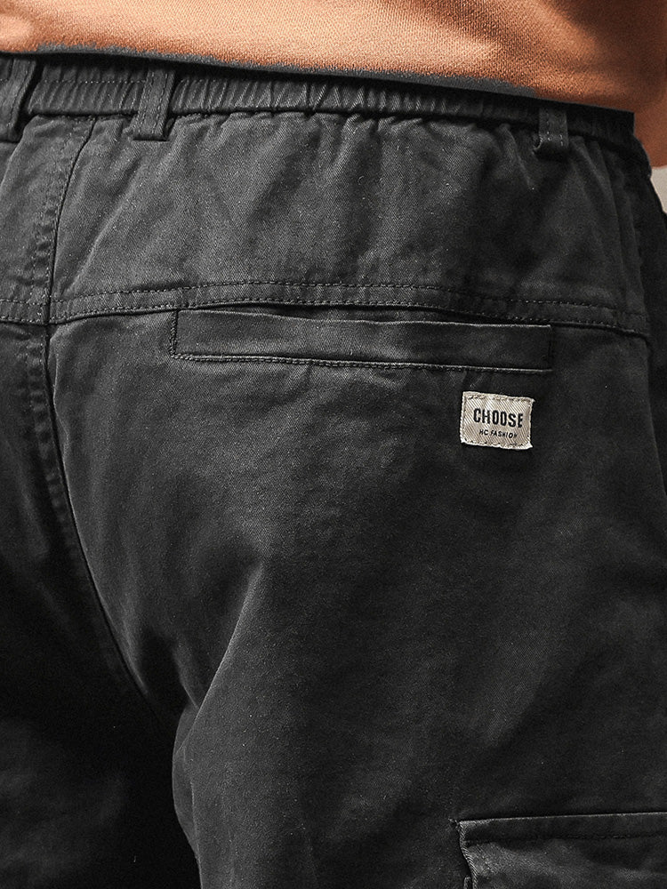 Men's Vintage-Inspired Multi‑Pocket Stretch Cargo Jogger Pants