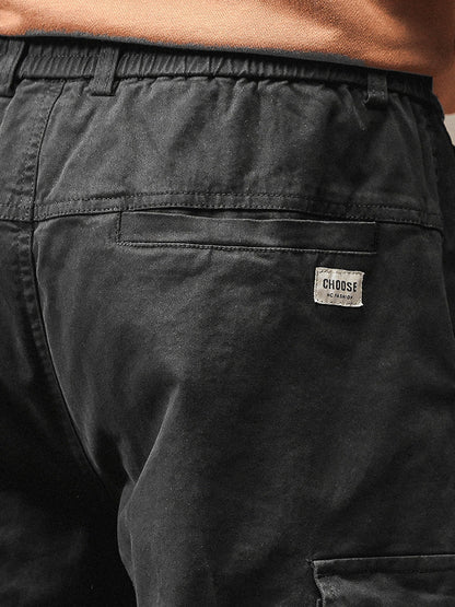 Men's Vintage-Inspired Multi‑Pocket Stretch Cargo Jogger Pants