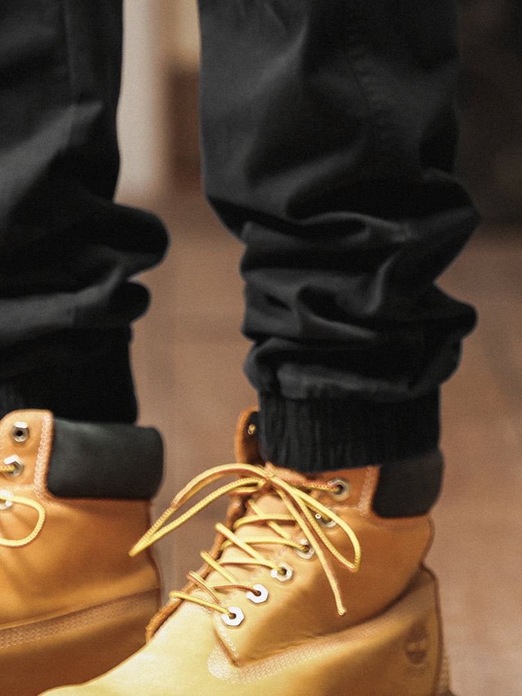 Men's Vintage-Inspired Multi‑Button Pocket Tapered Cargo Jogger Pants