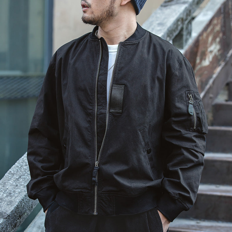 Chaqueta de aviador militar clásica