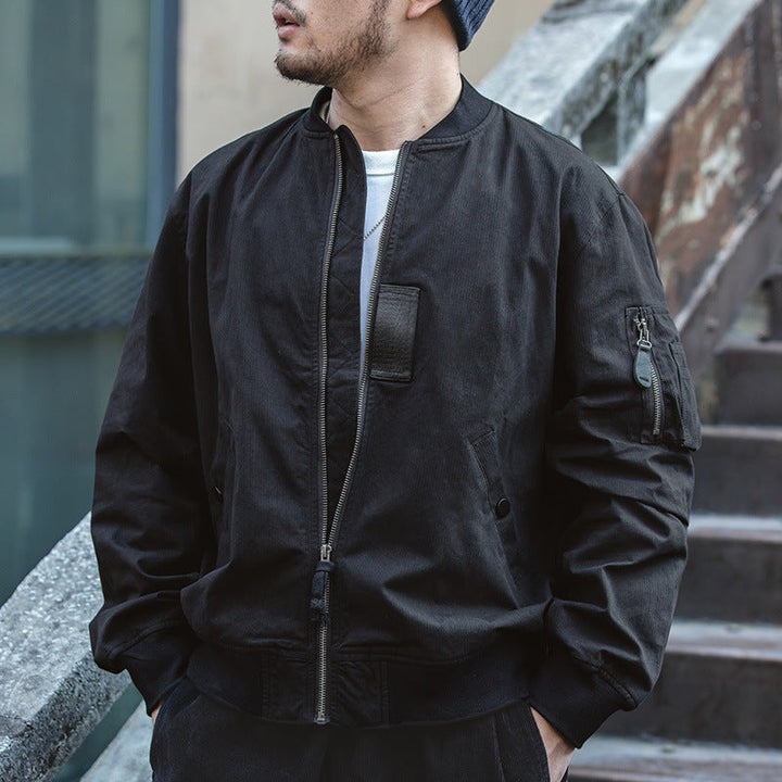 Chaqueta de aviador militar clásica