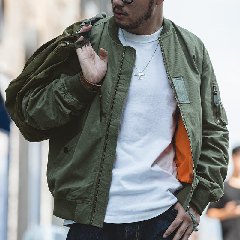 Chaqueta de aviador militar clásica