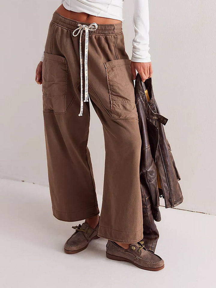 Pantalones de punto holgados y fáciles de poner