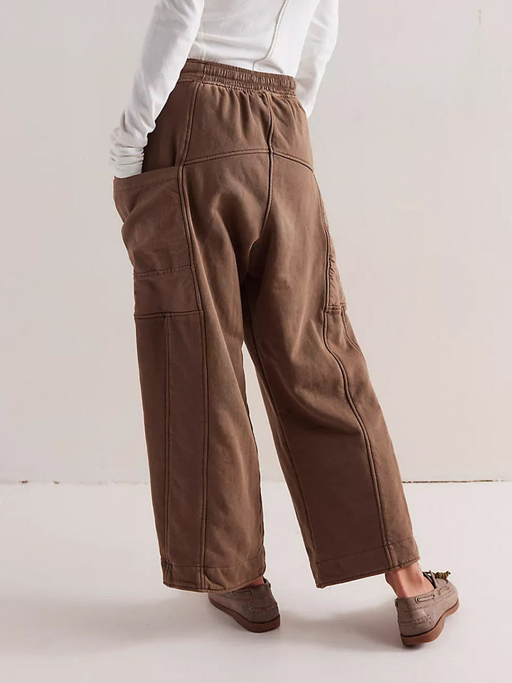 Pantalones de punto holgados y fáciles de poner