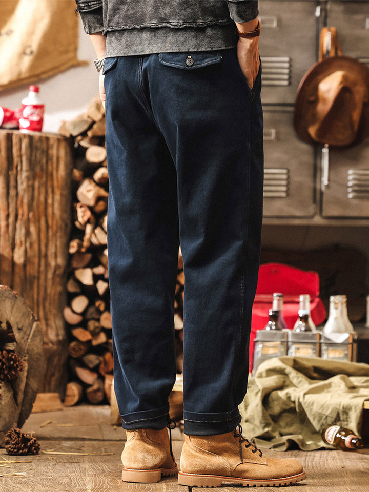 Herren entspannte Gerade Hose