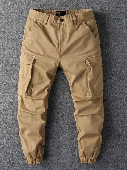 Pantaloni cargo jogger mimetici da uomo