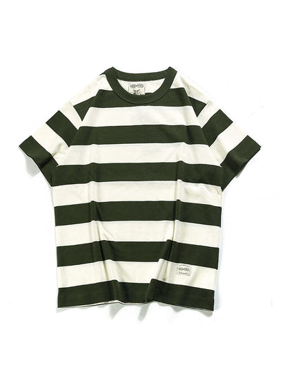 Gestreiftes Herren-T-Shirt mit Rundhalsausschnitt