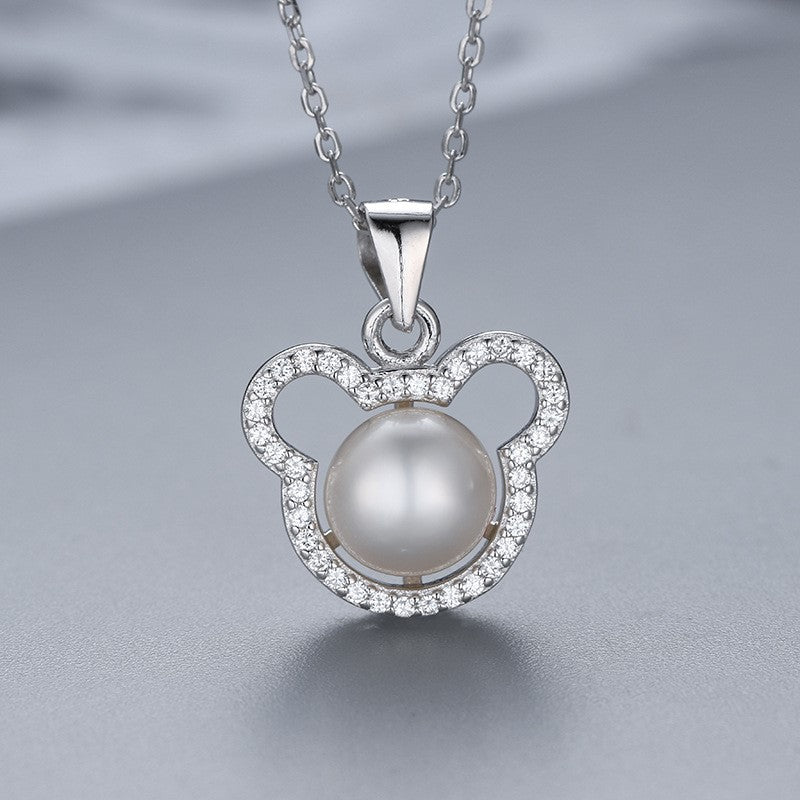 Collar con colgante de perla en plata S925
