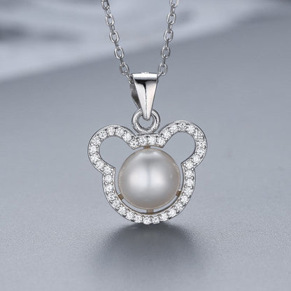 Collar con colgante de perla en plata S925