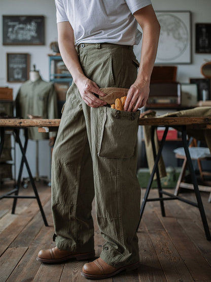 Reproduction French Army M-47 Herringbone Twill Trousers