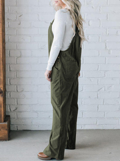 Bequemer Cordoverall für Damen in lockerer Passform