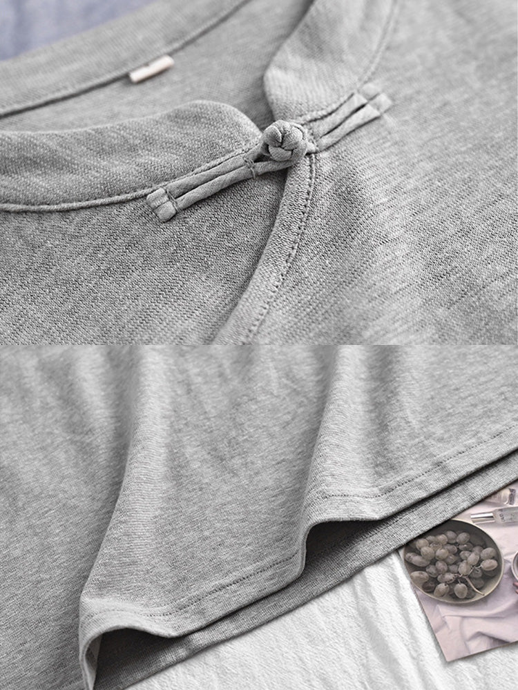 Camiseta súper suave de algodón y lino.